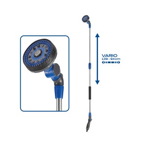 Lancia per irrigazione LUX con 10 varianti di getto, telescopica da 94 cm a 139 cm, per irrigazione giardino.