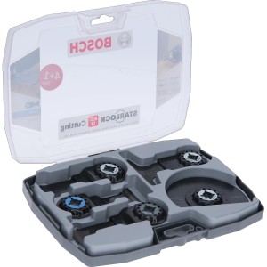 Bosch Starlock Set Best of Cutting, 5 pièces, dans un coffret ouvert.
