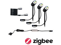 Paulmann LED-Spot Outdoor Plug & Shine mit Erdspiess ZigBee RGBW Pike-Set