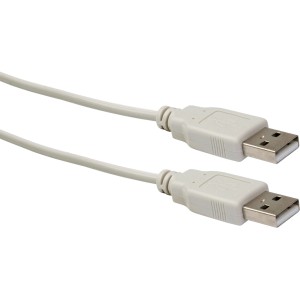 Cavo USB 2.0 Schwaiger, 1.5 m, grigio chiaro, per computer e multimedia.
