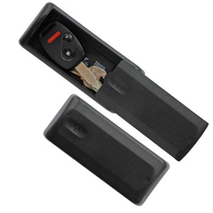 Cassetta portachiavi magnetica Master Lock 207EURD nera con chiave, cassaforte per interni/esterni.