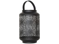 Star Trading LED-Solarlaterne Mandala Warmweiss Schwarz Höhe 30 cm / Ø 19 cm