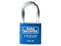 Burg-Wächter Lucchetto con cilindro 775 40 35 SB Blu