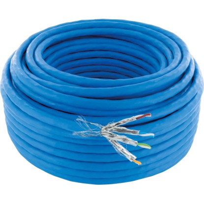 Schwaiger® Cavo di rete CAT 8.1 (S/FTP) non confezionato Blu 25 m