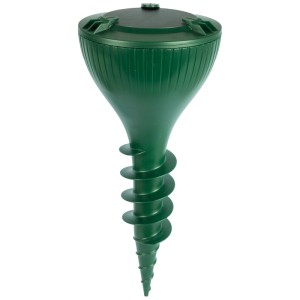 Répulsif taupes Windhager Mole Stop Solar Plus en plastique vert.