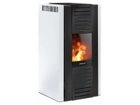 Justus Pelletofen Sirkos Aqua 2.0 Stahl Seidenweiss 2,5 - 9,4 kW