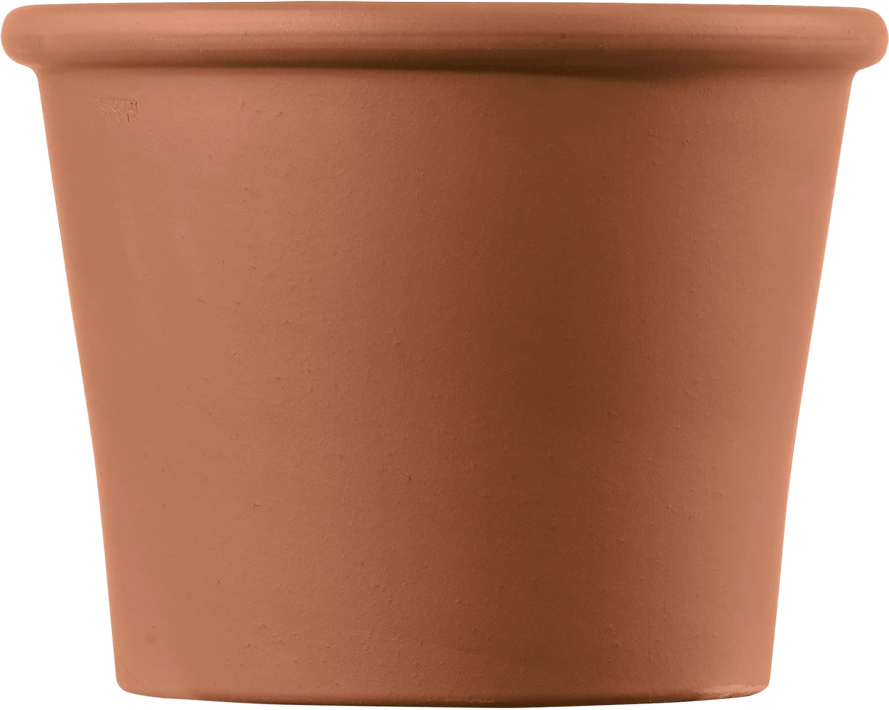 Pot De Fleur Cylindrique Terre Cuite DEROMA X H.17.5 Cm | Leroy Merlin