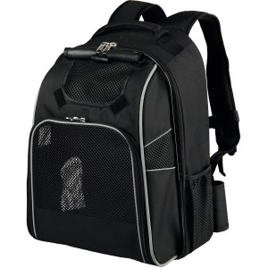 Zaino nero per cani Trixie William, 33x43x23cm, ideale per trasporto e gite.