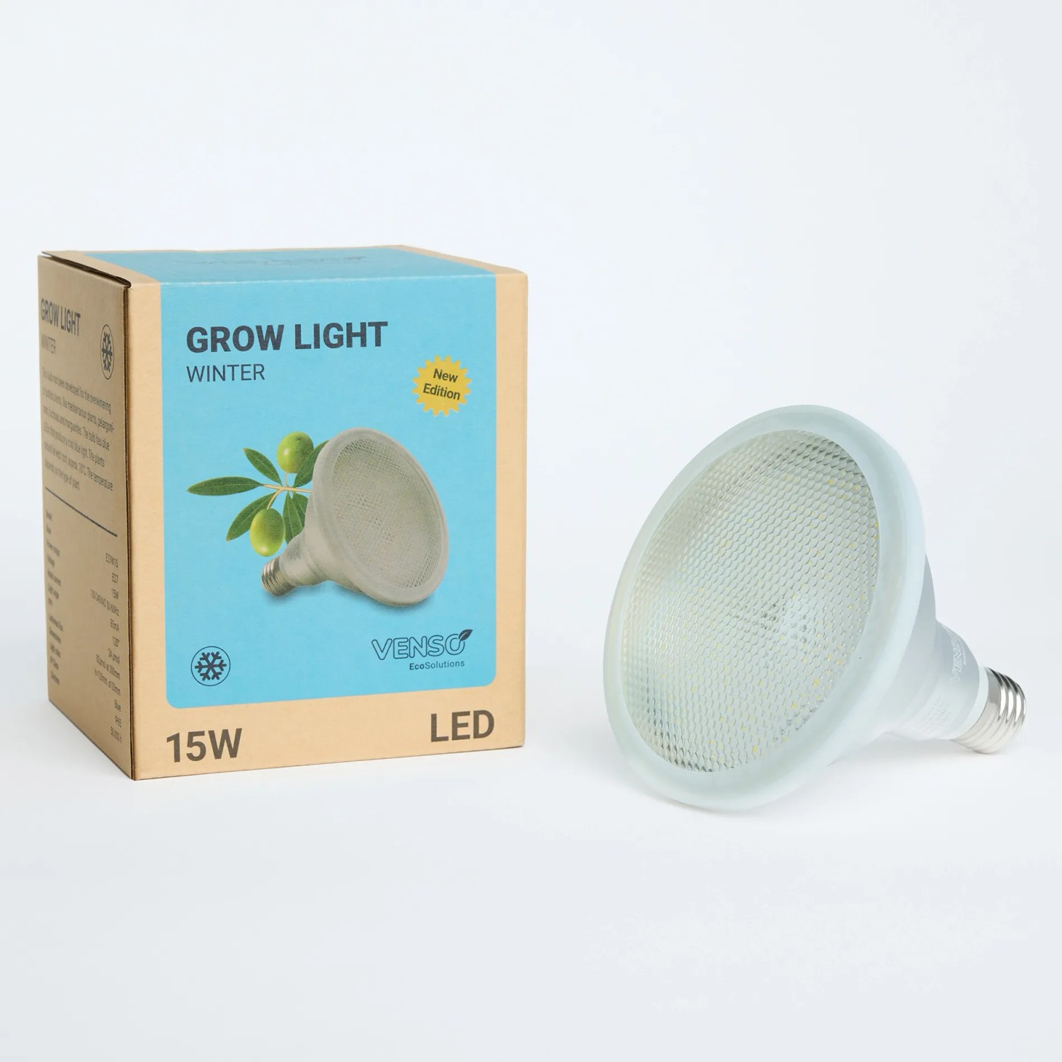 Parus By Venso E27 LED Pflanzenlampe 18W – Vollspektrum Für Überwinterung Von Mediterranen Pflanzen