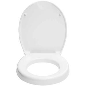 Sedile WC Diaqua Comfort in Duroplast bianco con chiusura rallentata.