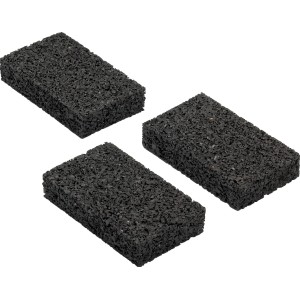 Cuscinetti di supporto neri (60 pz.) per sottostruttura decking, 9x6x0,3 cm.