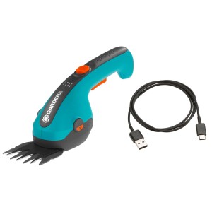 Cisailles à gazon sans fil Gardena ClassicCut Li avec câble USB-C. Pour des bordures de pelouse précises.