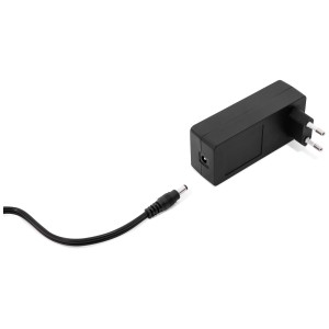 Adaptateur secteur pour pompe à air Intex Quick-Fill 230/12V, prise noire avec câble.