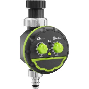Computer per irrigazione Geka con adattatore per rubinetto (G3/4''+G1'') per irrigazione automatica del giardino.