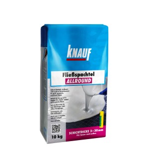 Sac de ragréage autolissant Knauf Fliess-Spachtel Allround 10 kg pour sol, intérieur et extérieur.