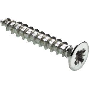 Vis Hettich, 2,5x16 mm, acier nickelé, pour charnières à tige, 50 pièces.