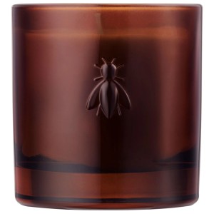 La Rochere Duftkerze Abeille Orange Blossom im braunen Glas mit Bienenmotiv.
