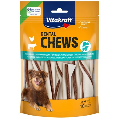 Vitakraft® Masticativo per cani Dental Chews Twister S Pollo e manzo 10 pz.