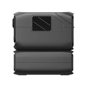 Ecoflow River 3 Max Power Station, 572 Wh, avec batterie d'extension noire.