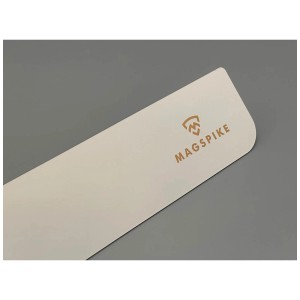 Support magnétique pour gel douche MagSpike en gris-blanc, vue détaillée.