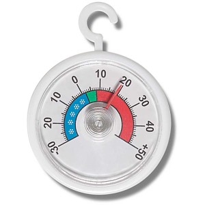 Termometro da frigorifero Möller Therm rotondo bianco con gancio.