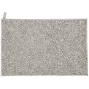 Tappeto bagno Kleine Wolke Vita, cotone, platino, 50x70 cm.