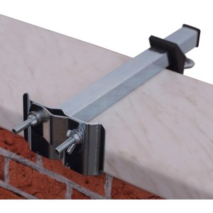 Videx Garden support de parasol Easyfix pour muret, galvanisé, pour une installation facile.