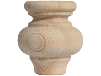Möbelfuss kurz rustikal Buche Ø 90 mm / Länge 90 mm
