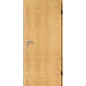 Porta interna decoro acero, imitazione legno, con serratura e cerniere, 198,5x86 cm.