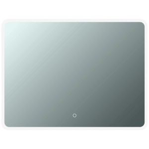 Specchio luminoso a LED Diaqua Quadro, 60x70 cm, con illuminazione a LED e interruttore a sfioramento.
