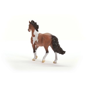 Étalon Schleich Mangalarga Marchador détaillé, marron et blanc, de l'univers Horse Club.