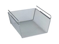 Wenko Einhängekorb Metall Silber (HxBxT) 15 x 28 x 27,5 cm