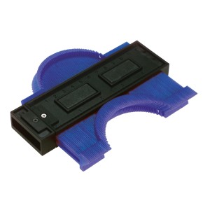 LUX Classic gabarit de contour pour relever et transférer les contours, bleu.