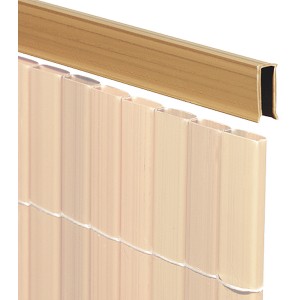 Videx Garden Profilo di copertura a U per stuoie in plastica, bordo per schermo privacy.