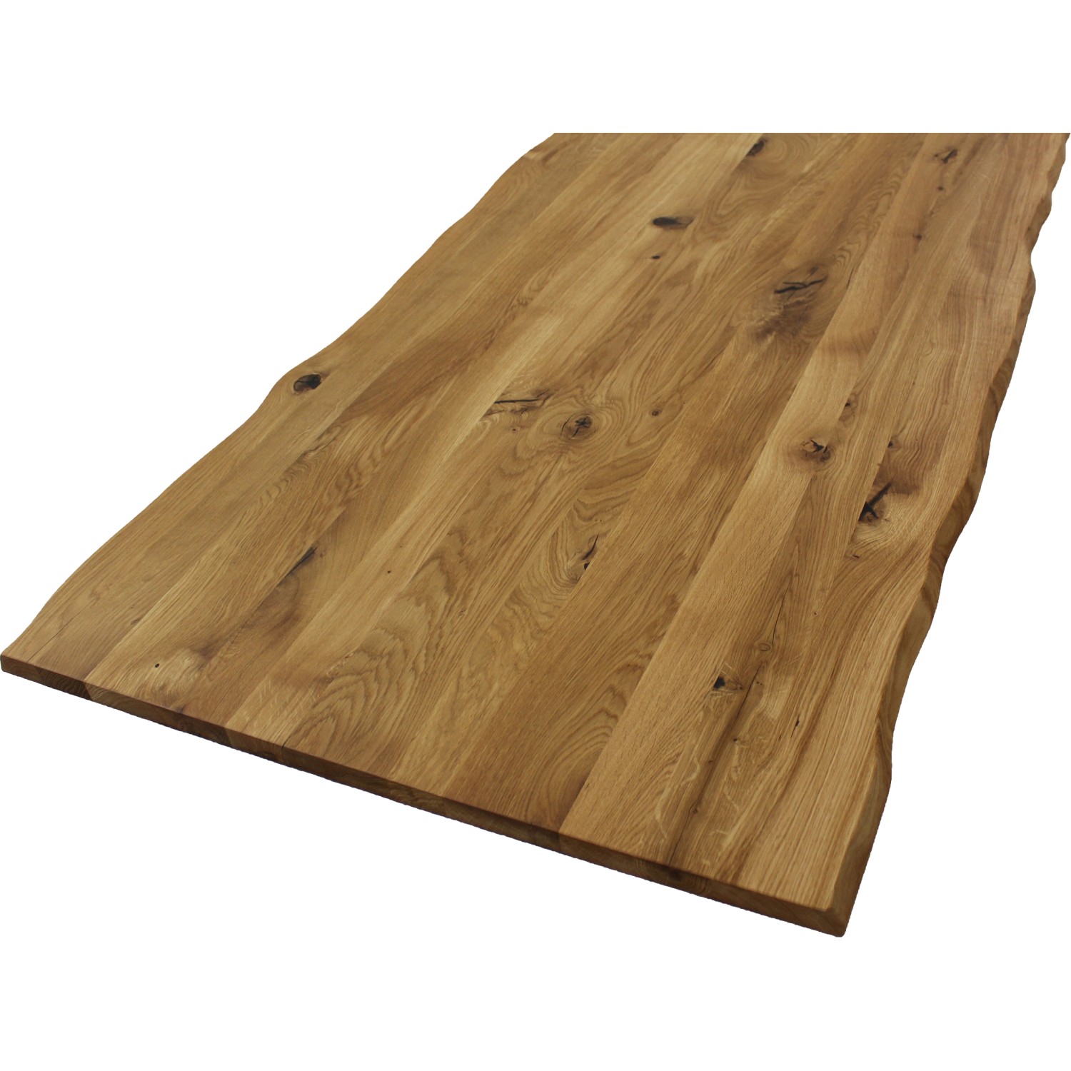 Rettenmeier Tischplatte Wildeiche mit Baumkante 80 x 120 cm / Stärke 28