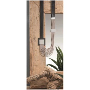Gummibänder in Beige, Grau, Braun und Schwarz (Ø 1 mm) als Künstlerzubehör.