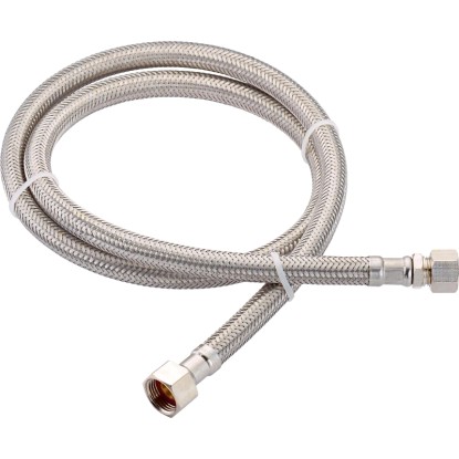 LUX Tubo flessibile di collegamento rubinetti 14,9 mm (G 3/8) x 8 mm x 1'000 mm