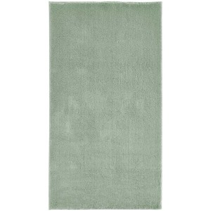 Tapis à poils longs Andiamo Arezzo vert sauge, 60x110 cm. Tapis doux et résistant pour espaces de vie.