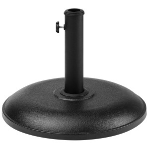 Base de parasol noire Beliani Canzo en béton robuste pour un maintien sûr.