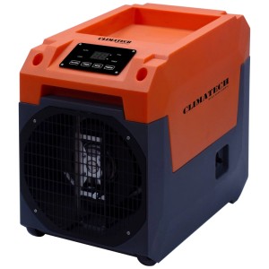 Déshumidificateur industriel Climatech YGL-60D, orange/noir, 60 litres.