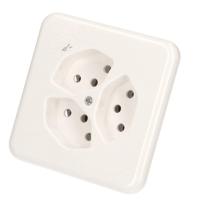 UP-Steckdose Basico Hager Weiss