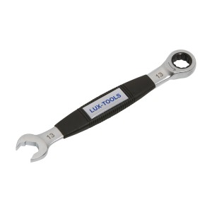 Chiave a cricchetto LUX Comfort 13 mm, chiave con funzione a cricchetto e impugnatura ergonomica.