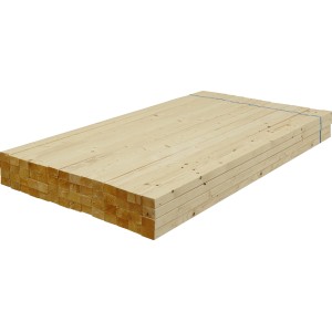 Pila di legno da costruzione piallato abete/abete rosso, 44x74x2000 mm, per costruzioni in legno.