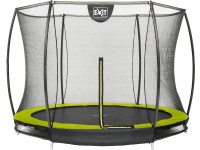 Exit Trampoline enterré Silhouette avec filet de sécurité Vert Ø 305 cm