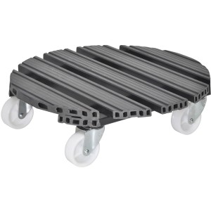 Wagner Kübelroller WPC antracite, Ø 38 cm, con quattro ruote per un facile trasporto di vasi.