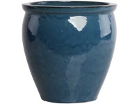 Gartec Pflanzgefäss Round Royal-Blau Ø 30 cm / Höhe 30 cm