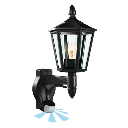 Steinel Aussenleuchte L 15 mit Bewegungsmelder Schwarz