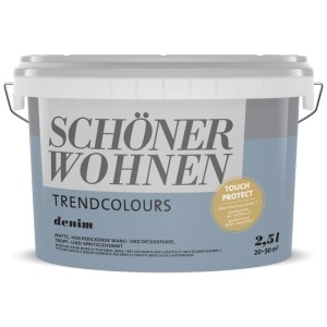 Schöner Wohnen peinture murale Trendfarben Denim, peinture mate d'intérieur en pot de 2,5 l.