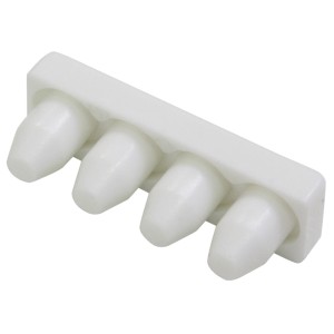 Terminali Gardinia, confezione da 2, per binario per tende in alluminio a 1 via, bianco.