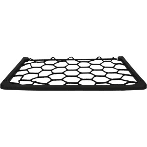 Filet de rangement élastique Cartrend, cadre en plastique noir pour voyage et transport.
